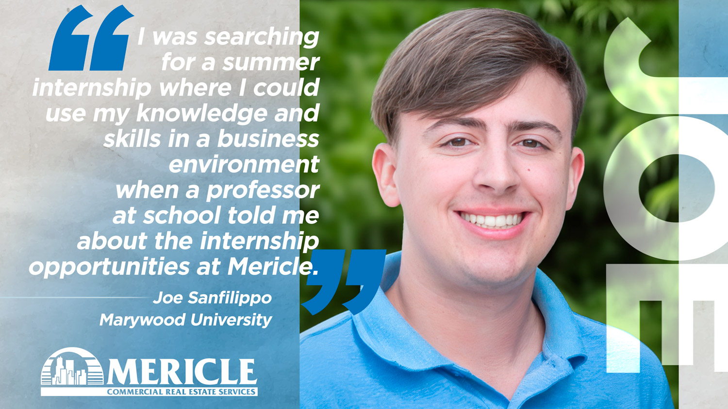 Joe S, Mericle intern