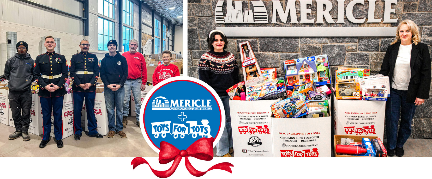 Mericle Tenants and Employees join forces to support USMC Toys for Tots
