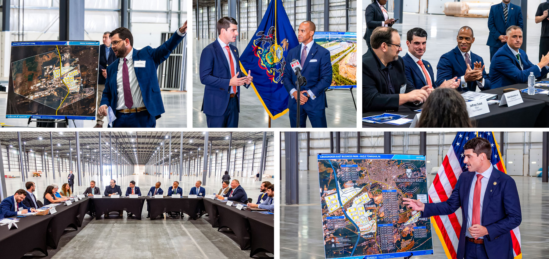 HUD Secretary Scott Turner, Congressman Rob Bresnahan Visit CrossRoads East Business Park in Hazle Township